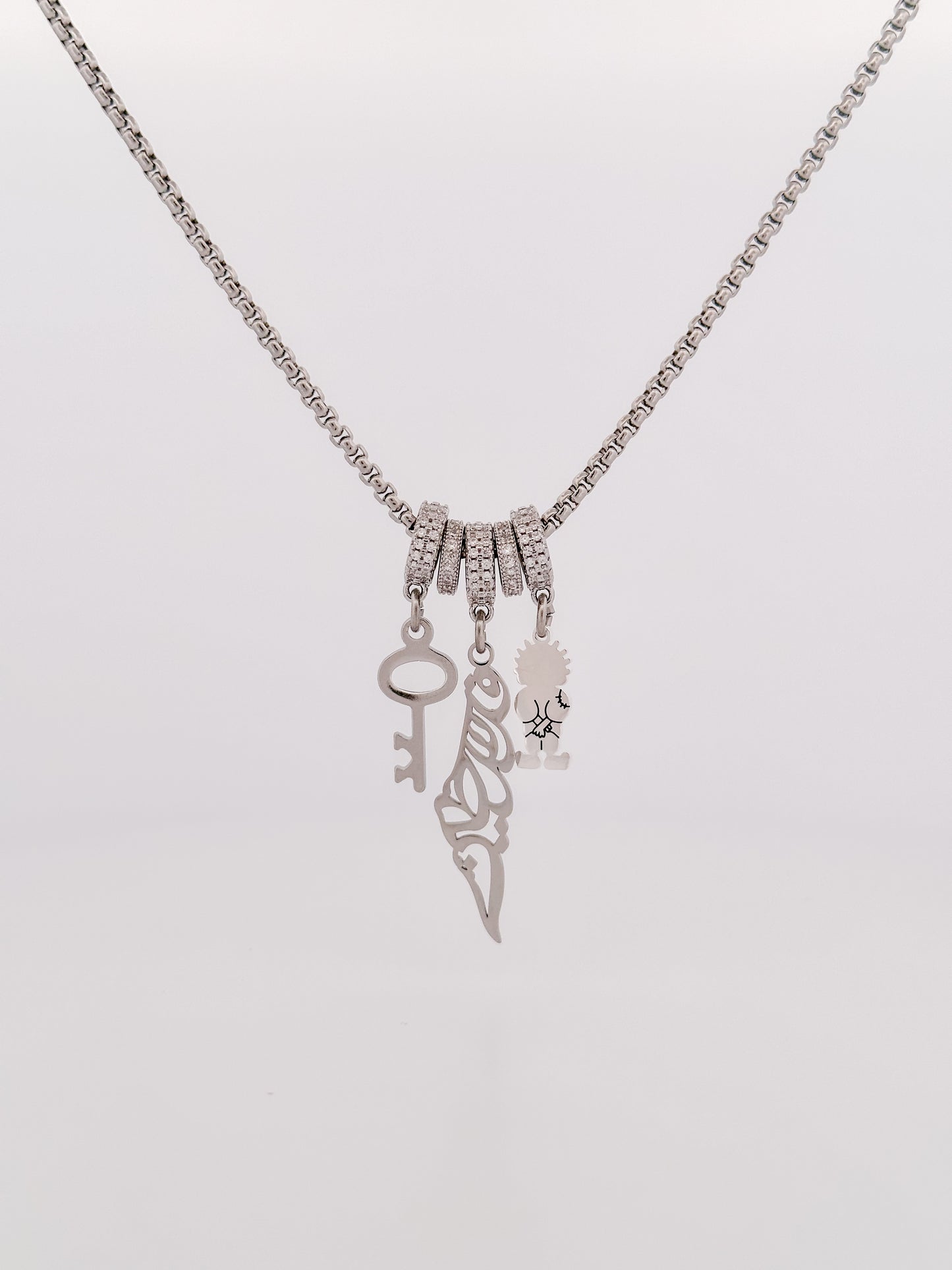 The Palestine Trio Charm Necklace