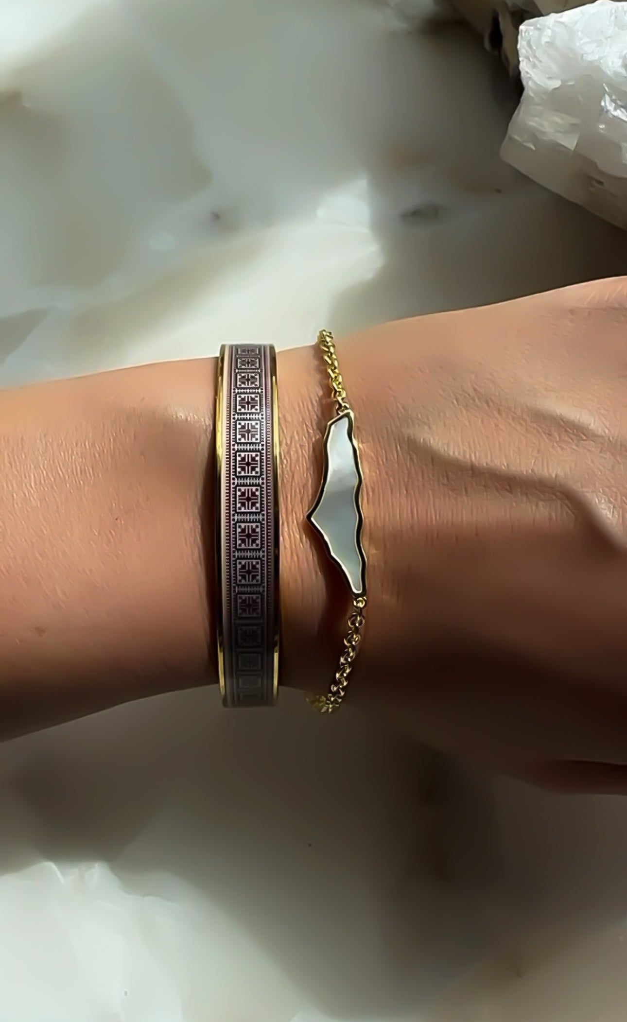 Palestine Tatreez Bangle