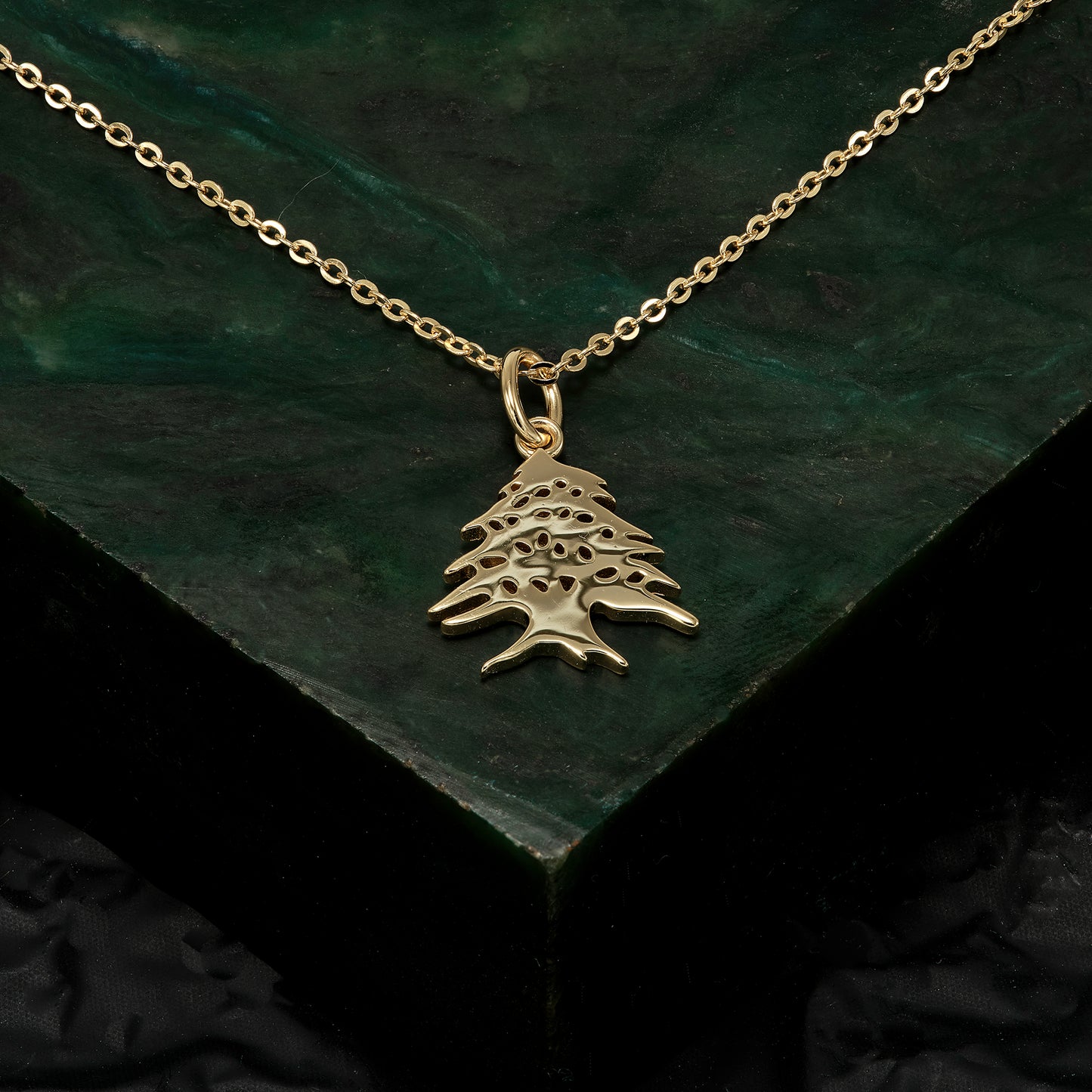 Cedar Tree Charm Necklace