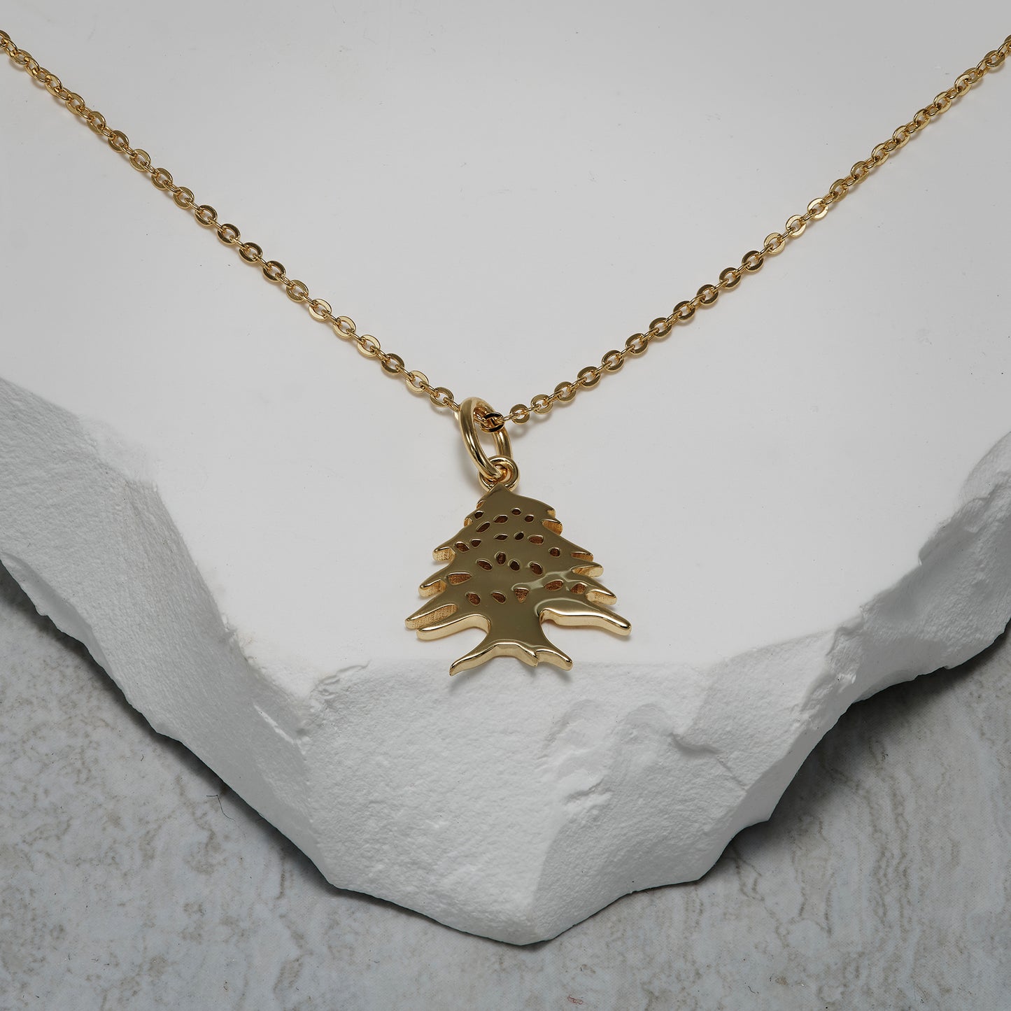 Cedar Tree Charm Necklace