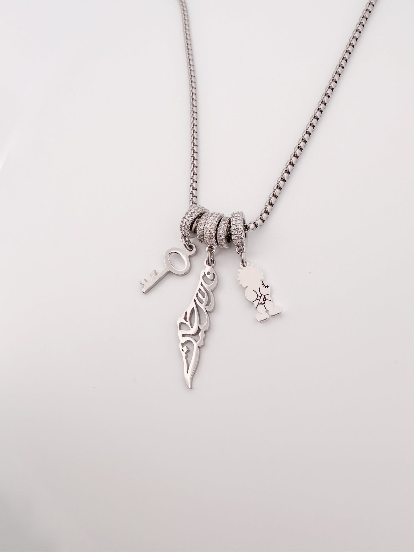 The Palestine Trio Charm Necklace