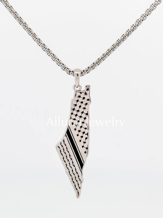 A Kuffieh Palestine Necklace