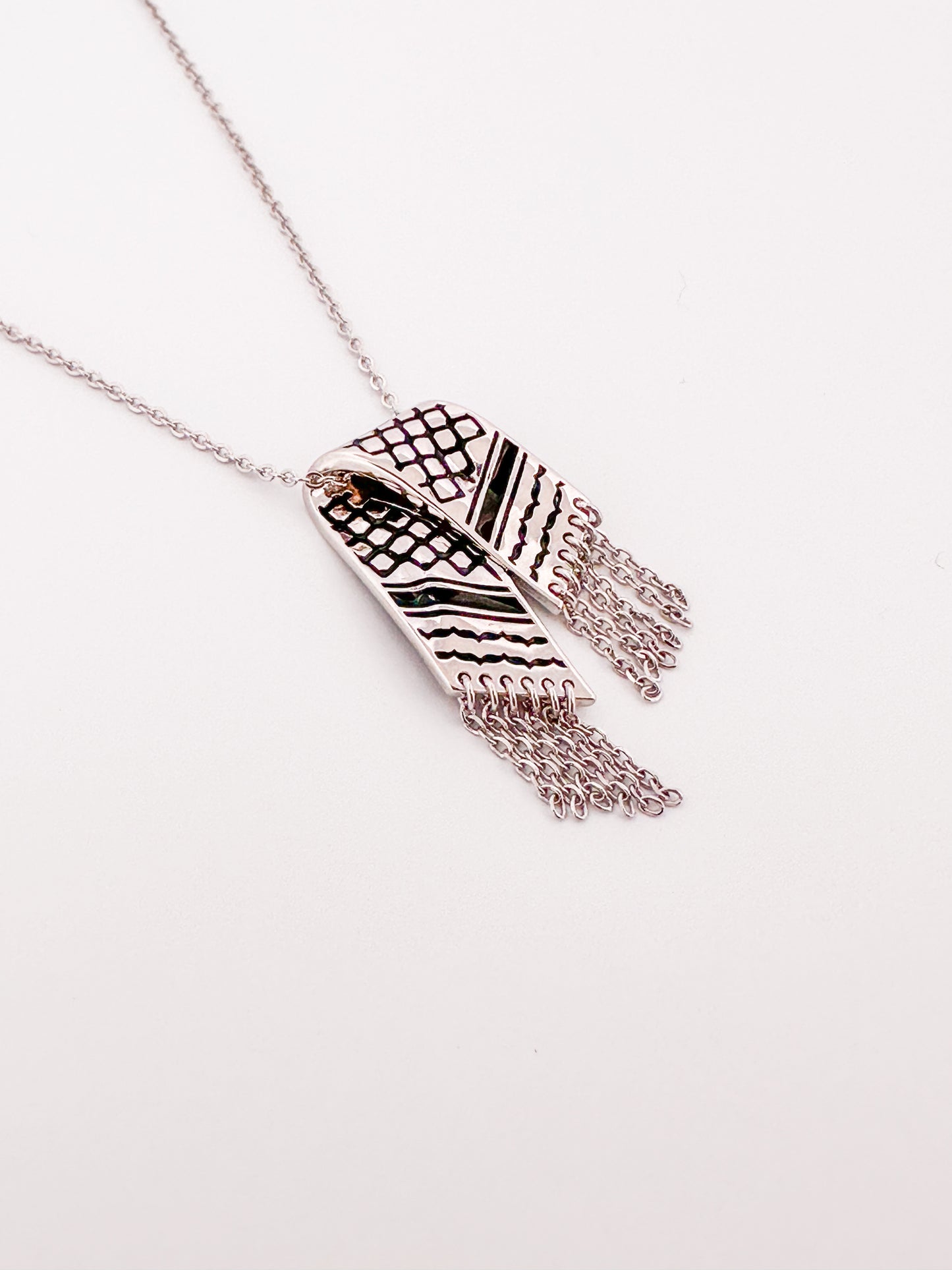 A Kuffieh Scarf Palestine Necklace