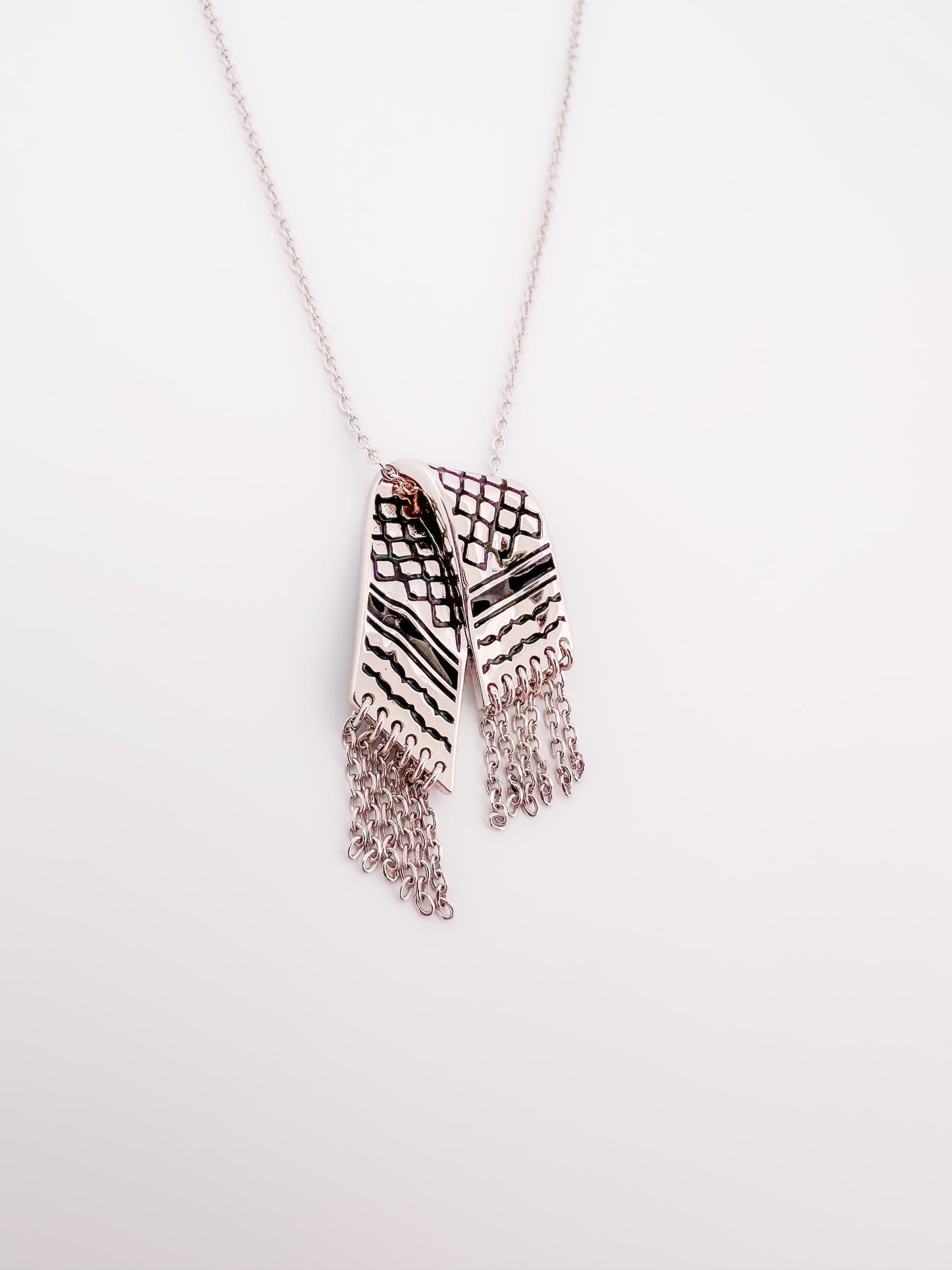 A Kuffieh Scarf Palestine Necklace