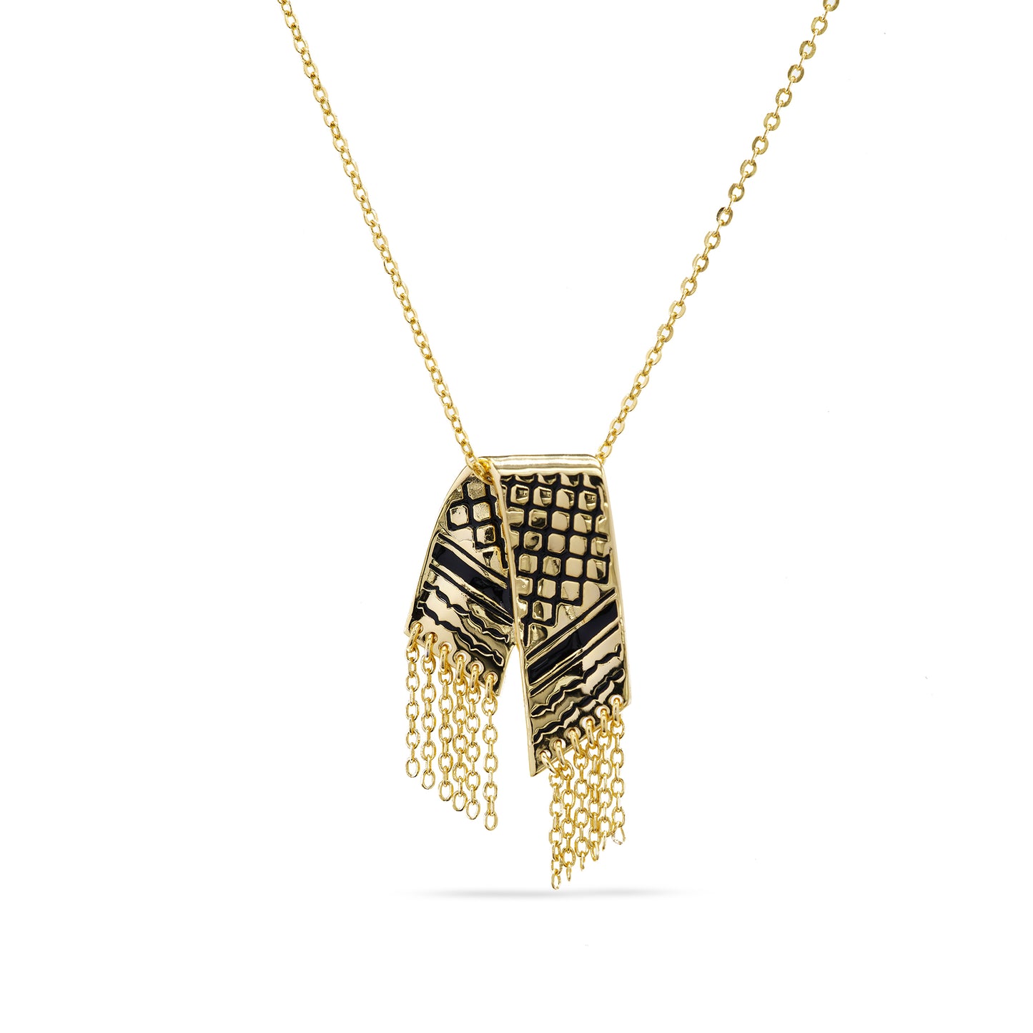 A Kuffieh Scarf Palestine Necklace