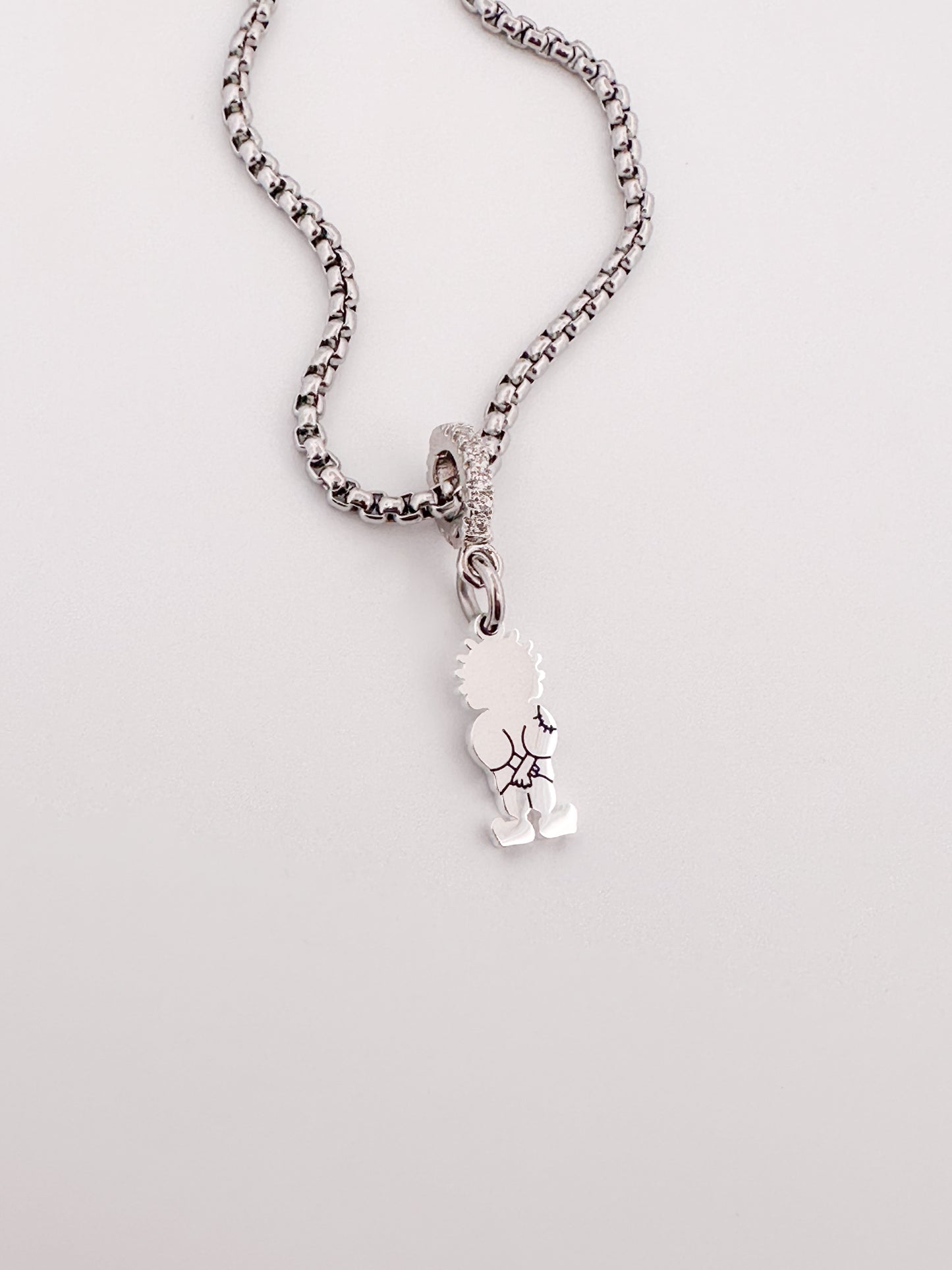 Mini Silver Handala Charm