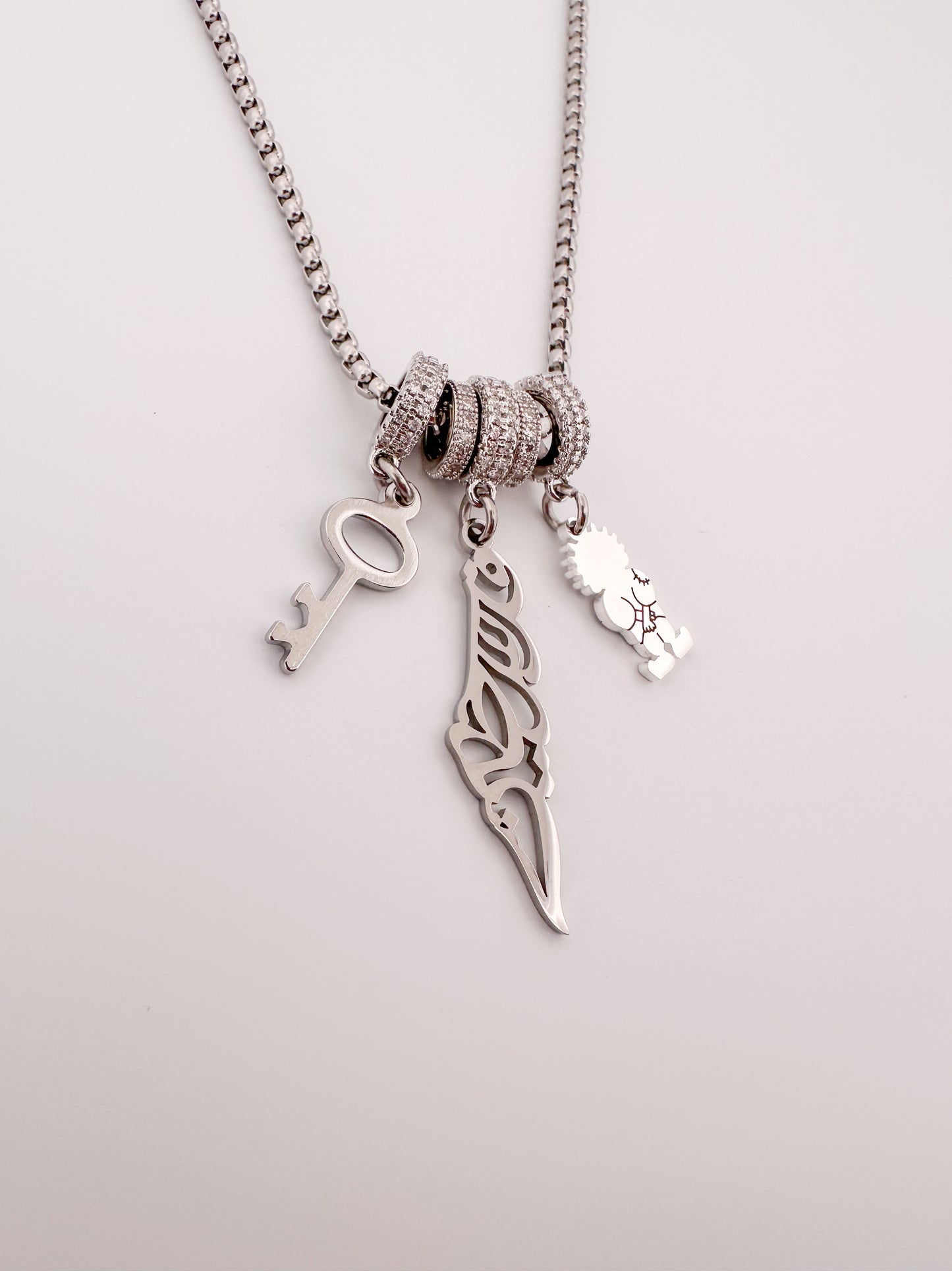 The Palestine Trio Charm Necklace