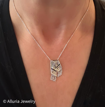 A Koffiyeh Scarf Palestine Necklace