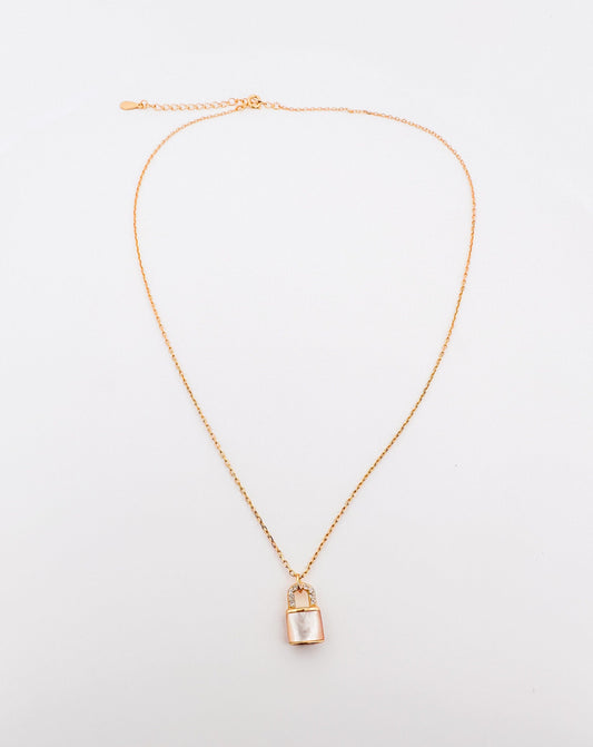 Mini Shell Lock Necklace