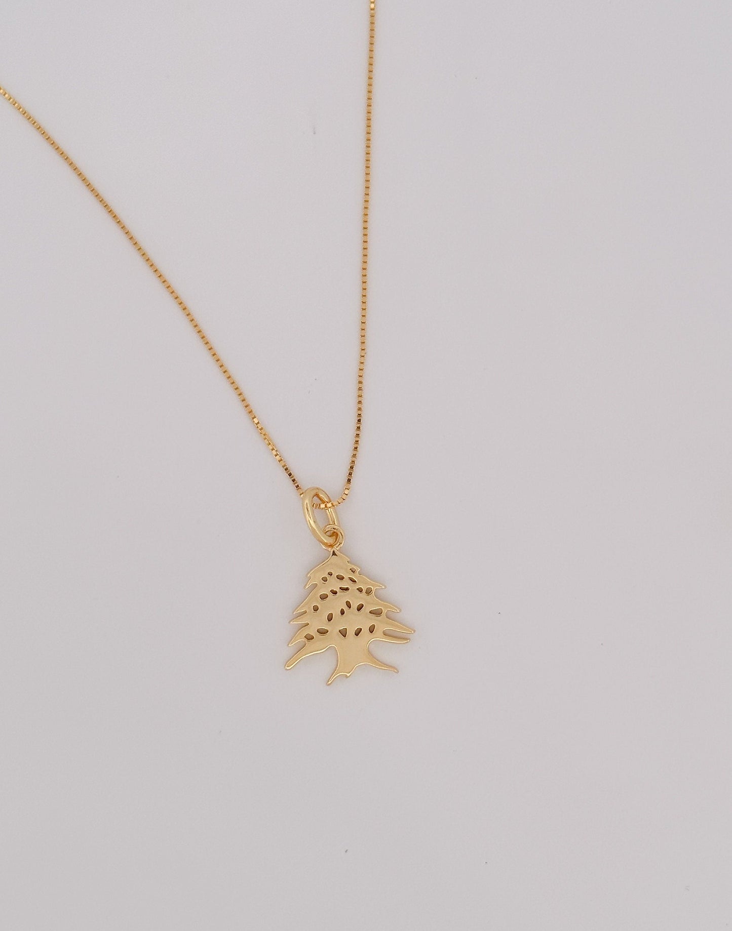 Cedar Tree Charm Necklace