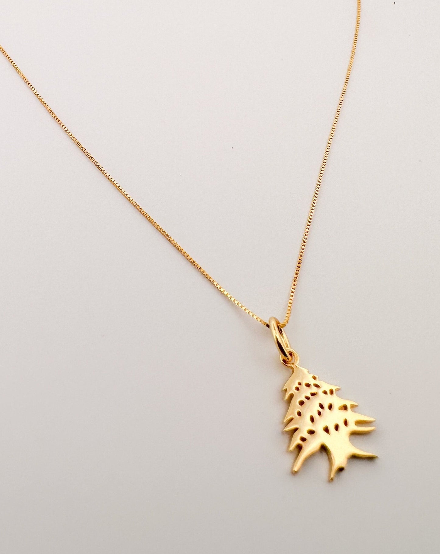 Cedar Tree Charm Necklace