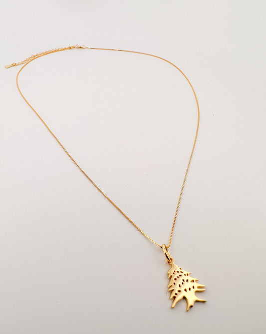 Cedar Tree Charm Necklace