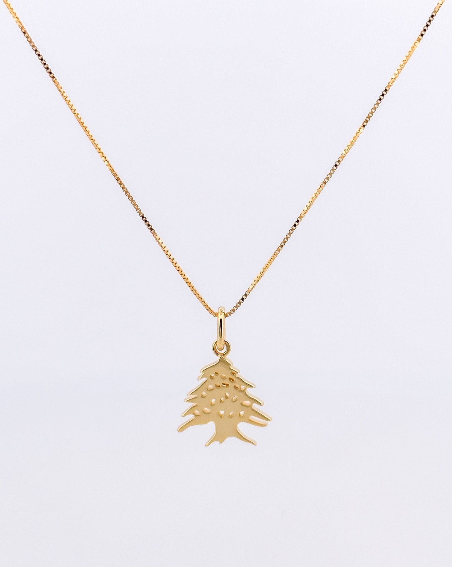 Cedar Tree Charm Necklace
