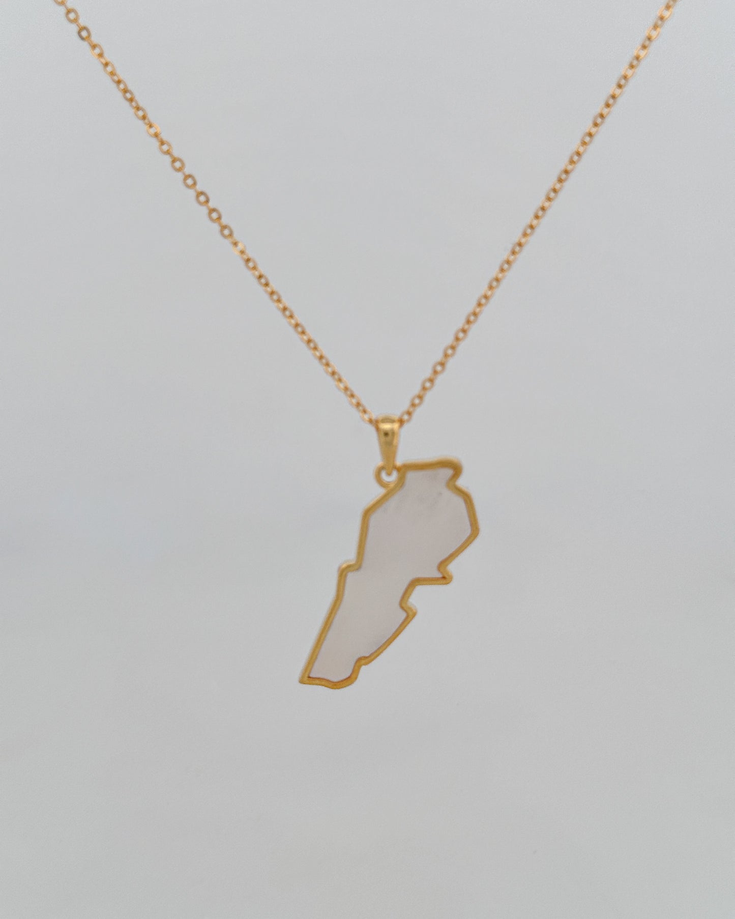 .Lebanon Map Necklace