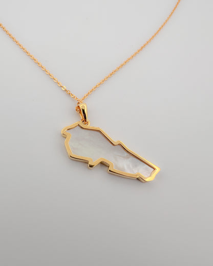 .Lebanon Map Necklace