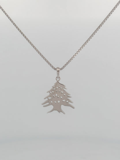 Cedar Tree Charm Necklace