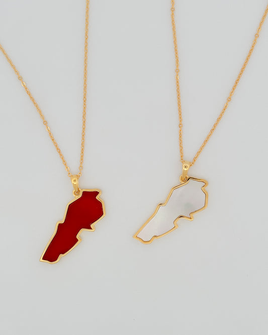 .Lebanon Map Necklace