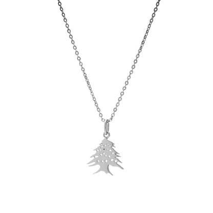 Cedar Tree Charm Necklace