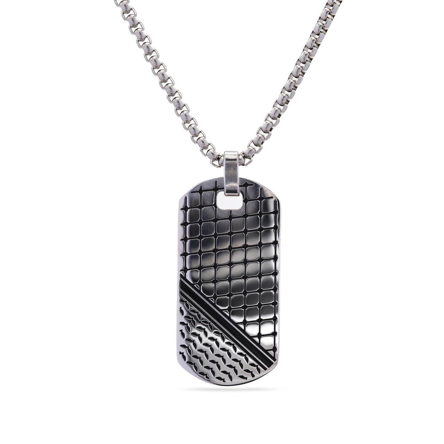 Handala - keffiyeh Dog Tag Necklace