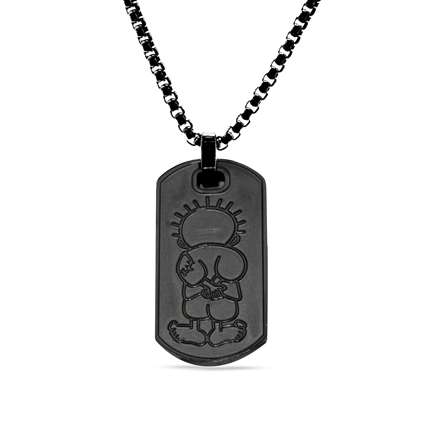 Handala - keffiyeh Dog Tag Necklace