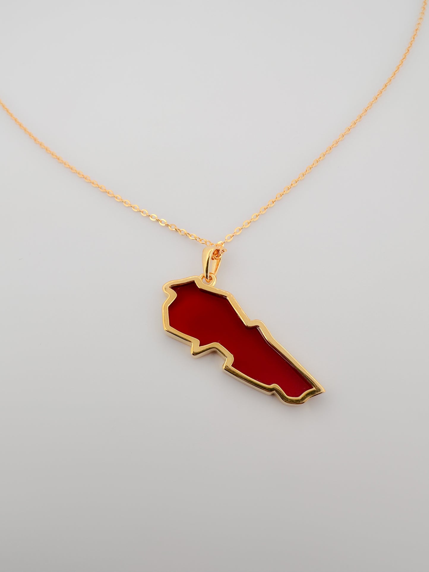 .Lebanon Map Necklace