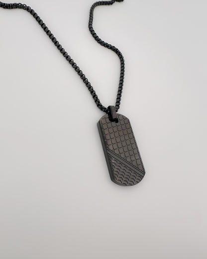 Handala - keffiyeh Dog Tag Necklace