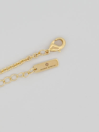 Olive Branch Necklace – 14K Gold Plated with Peridot CZ Olives | Alluria