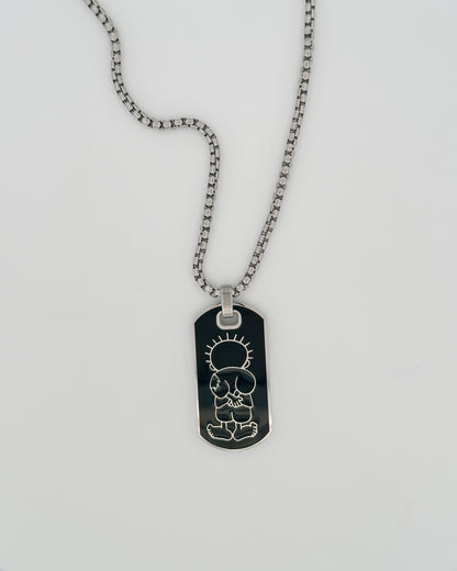 Handala - keffiyeh Dog Tag Necklace