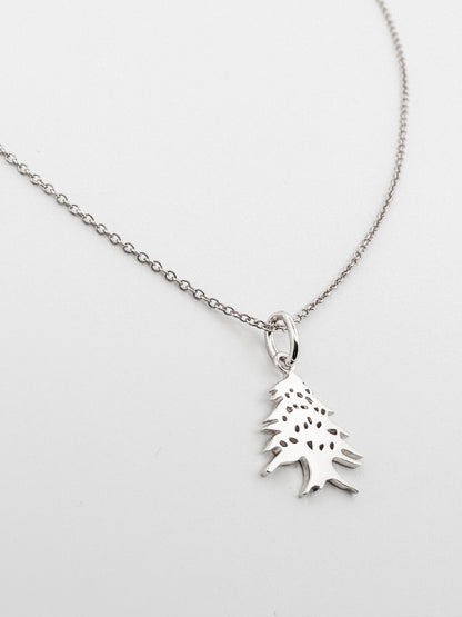 Cedar Tree Charm Necklace
