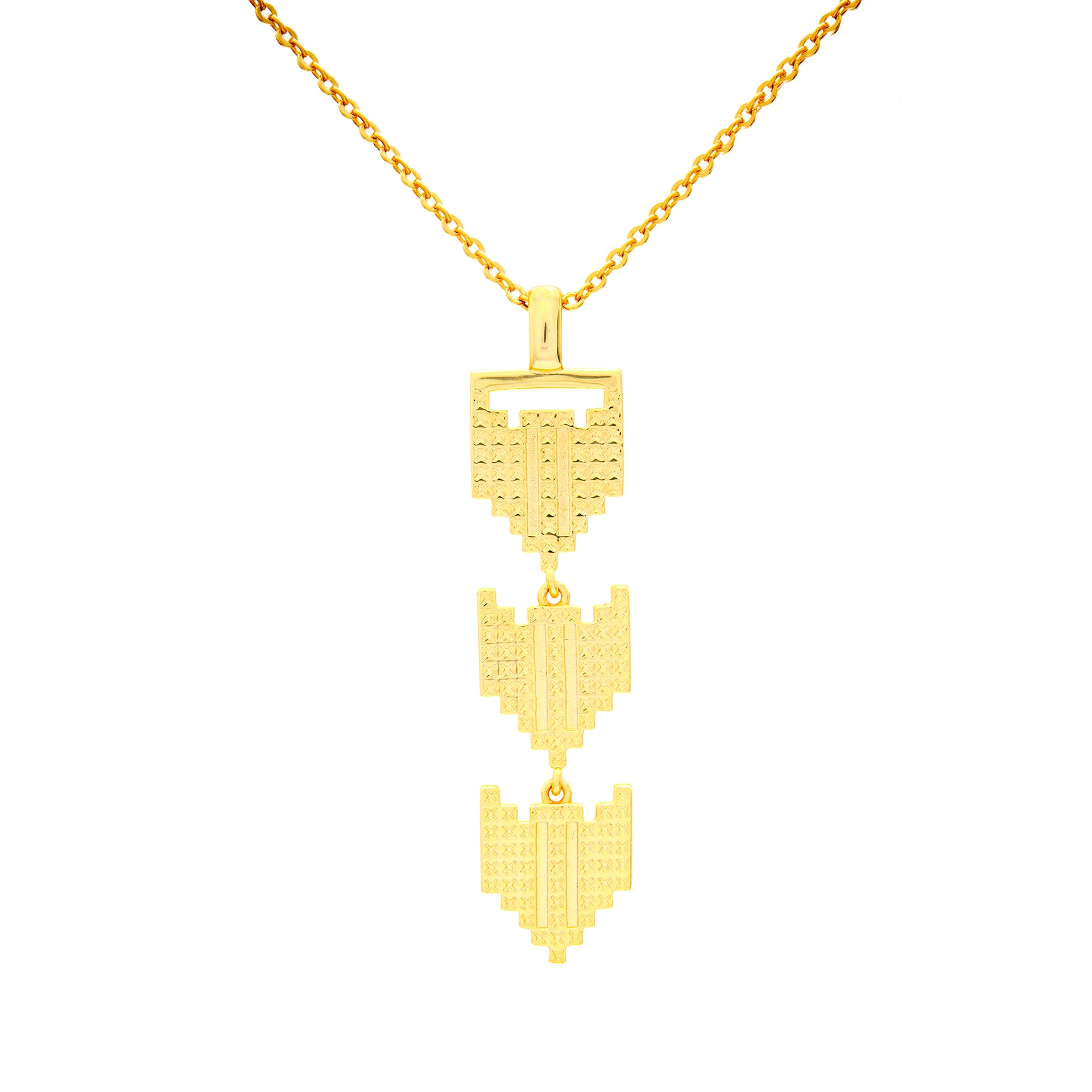 Tatreez Pattern Olive Branch Necklace | Palestine Tatreez Olive Branch