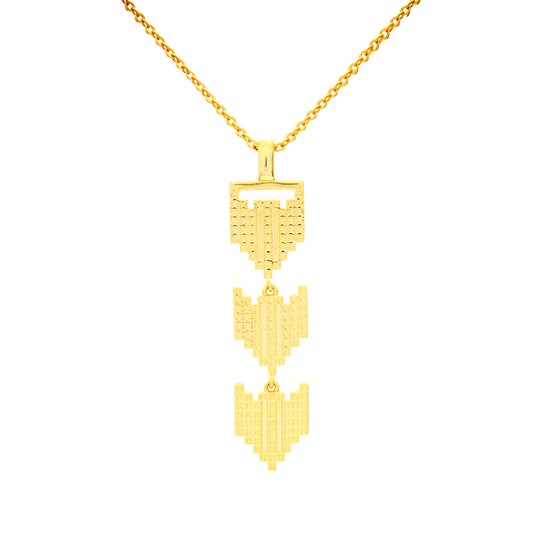 Tatreez Pattern Olive Branch Necklace | Palestine Tatreez Olive Branch