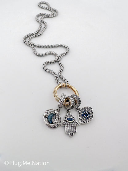 Sterling Silver Moon Charm