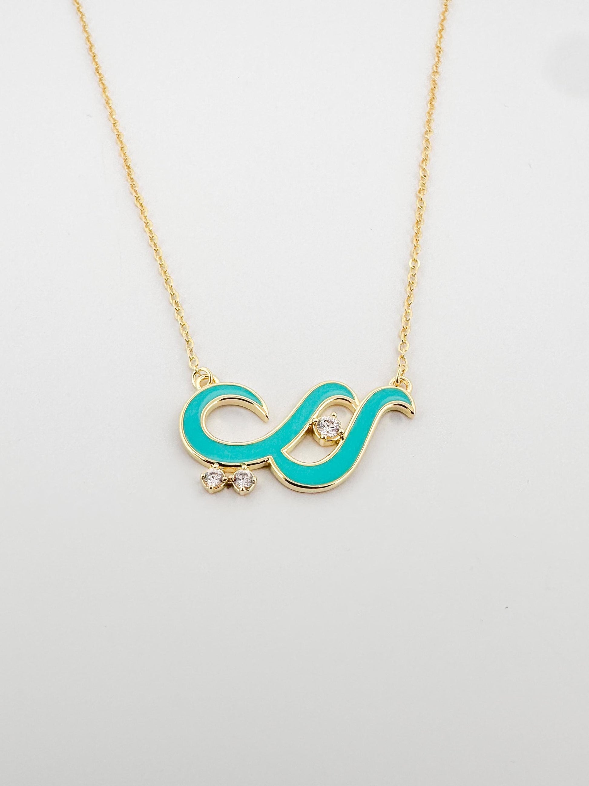 Arabic Rabbie ربي Necklace | My God Pendant, 14k Gold Plated or Rhodium, CZ Accent Jewelry