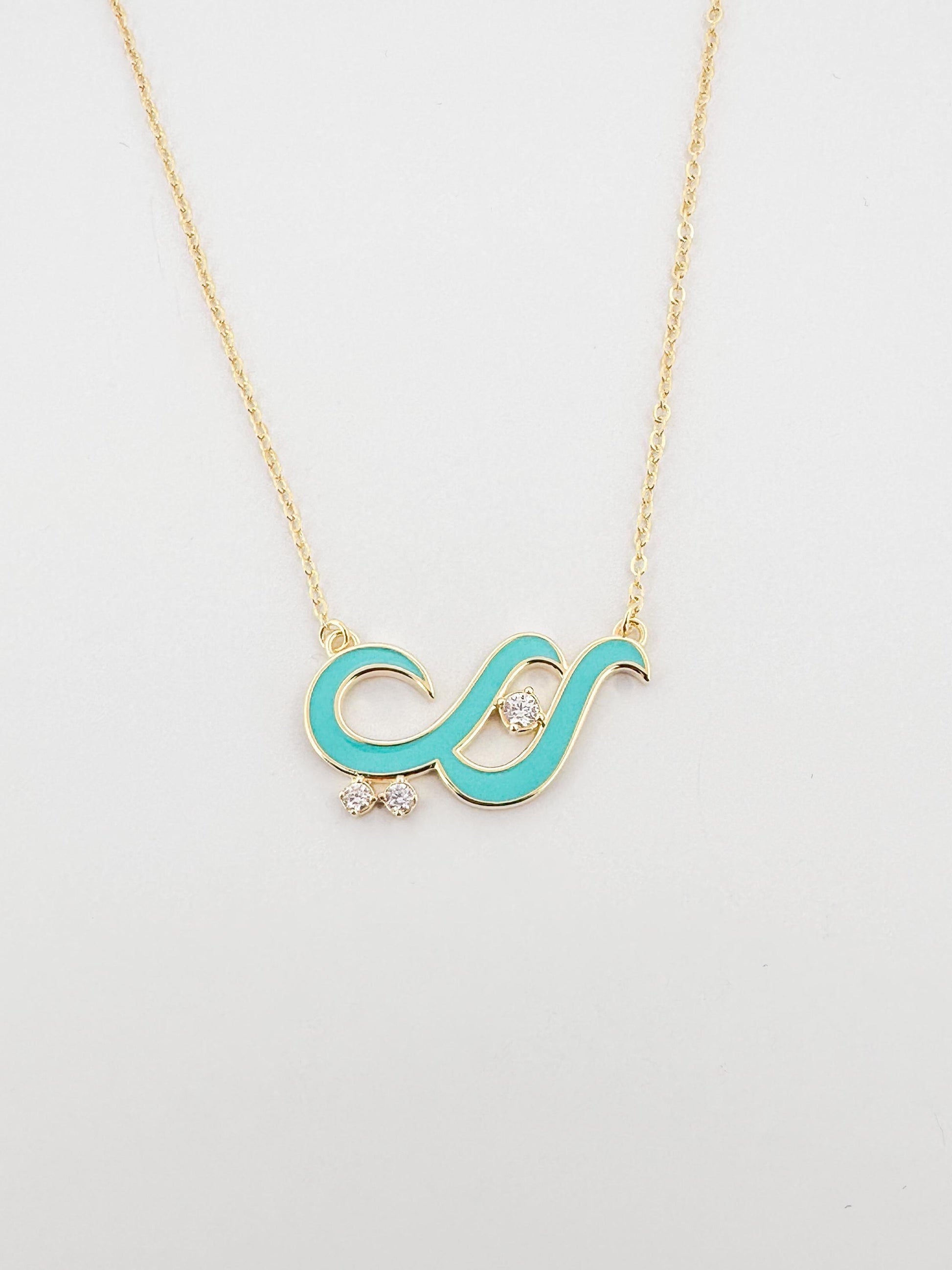 Arabic Rabbie ربي Necklace | My God Pendant, 14k Gold Plated or Rhodium, CZ Accent Jewelry