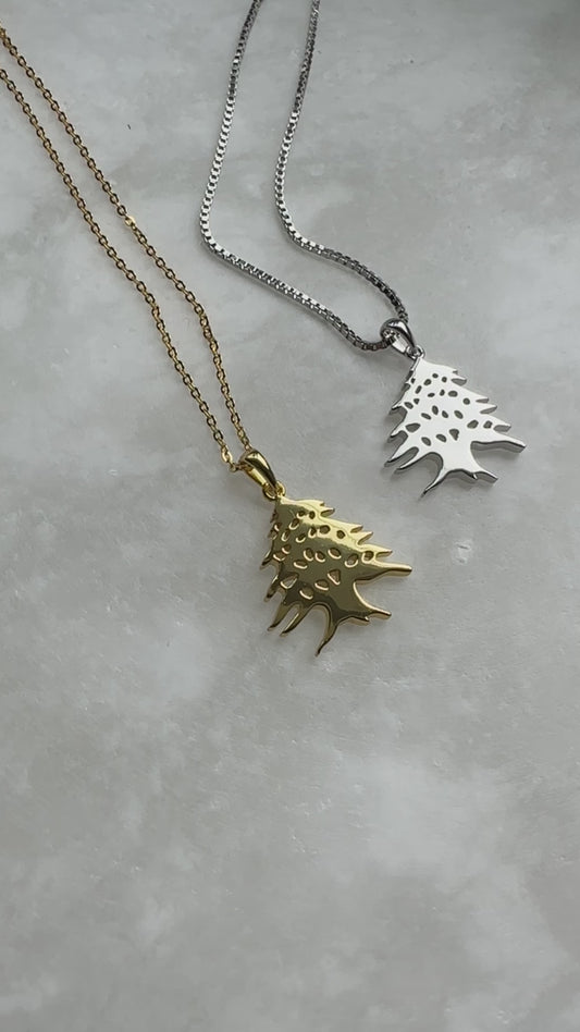 Lebanon Cedar Tree Necklace