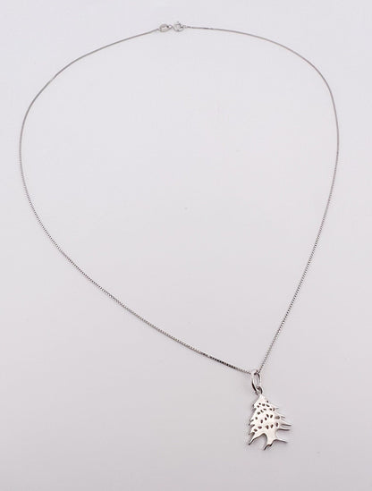 Cedar Tree Silver Necklace