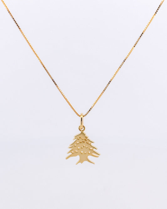 Cedar Tree Charm Necklace